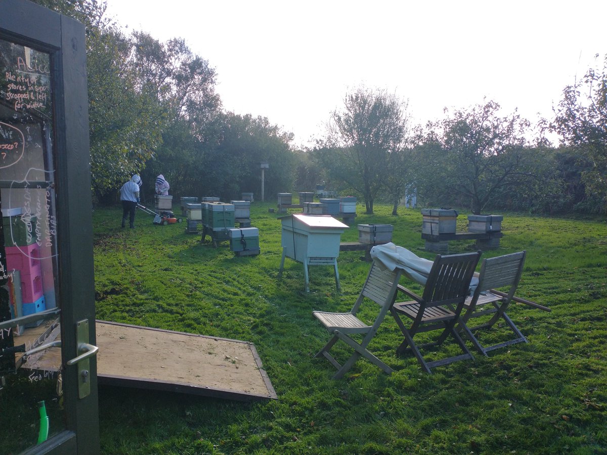 DistrictRamsey's tweet photo. This my friends is what Sunday's are all about..... glorious sunshine, fabulous company and a good cup of tea!
The topic of conversation was mouse guards, do we or don't we use them? The group was split on this subject, and after much debate...the group was still split! https://t.co/fCGNbChq4k