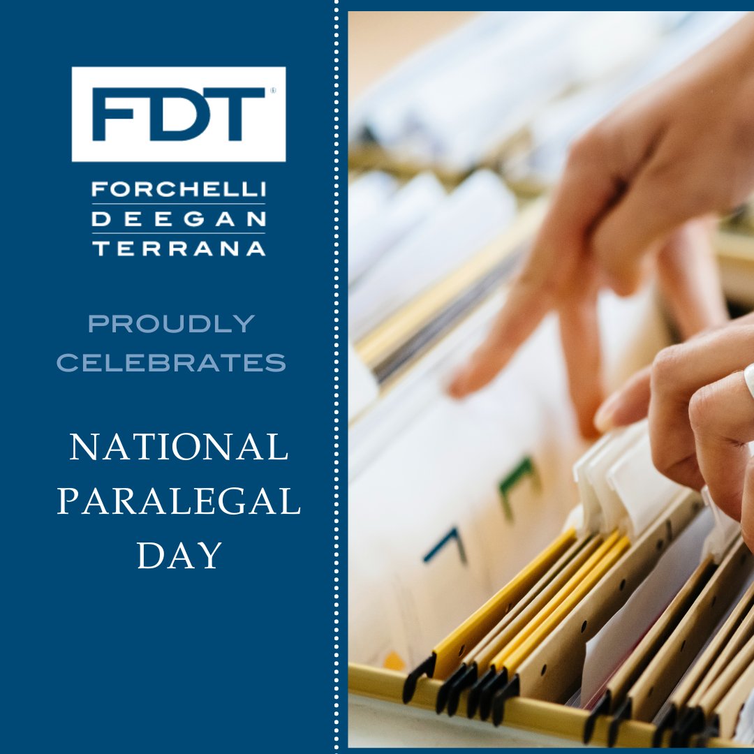 Today is #NationalParalegalDay; a day that honors the work of paralegals &amp; legal assistants in #lawfirms throughout the US. <a href="/Forchelli_Law/">FDT</a> recognizes and thanks our paralegals and legal assistants. You are integral to the success of our firm and our clients.
#FirmAdvantage