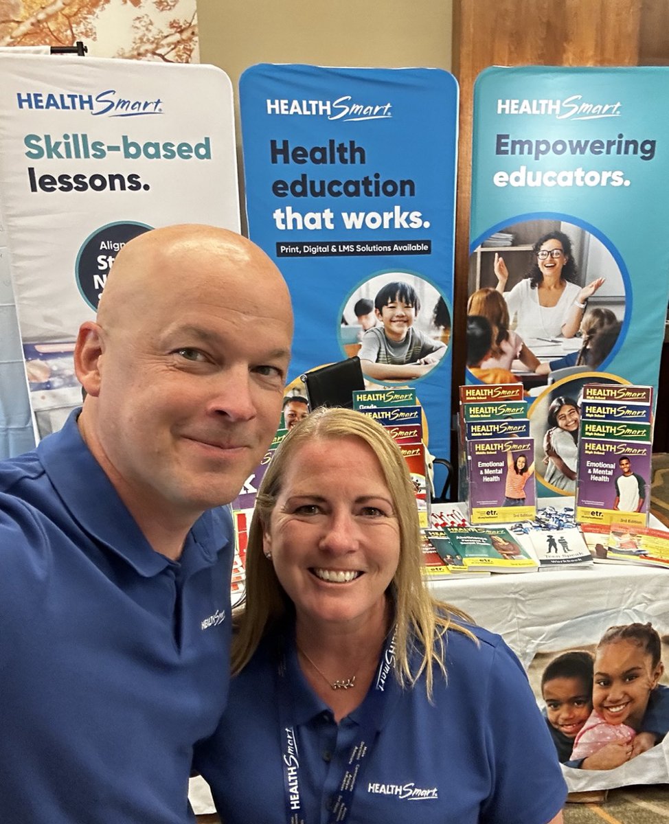 Members of the @HealthSmartK12 Product team at ETR, @ETR_LisaEdelman and @JamieSparksWSCC, showcased HealthSmart and its design to build a personal value for health, shape healthy peer norms and enhance students’ power to make healthy choices at the @SHAPE_Colorado Convention. 👏