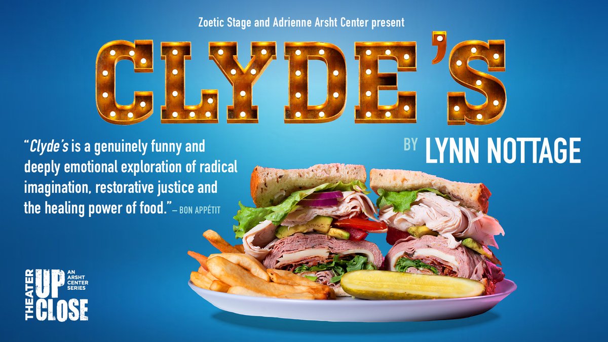 Zoetic Stage and the Adrienne Arsht Center present the S Fla premiere of Clyde's. Lynn Nottage's Tony Award-nominated hit. On Nov. 3, popular food truck, Ms. Cheezious will serve sandwiches featured in Clyde's starting at 6pm arshtcenter.org/tickets/2023-2…