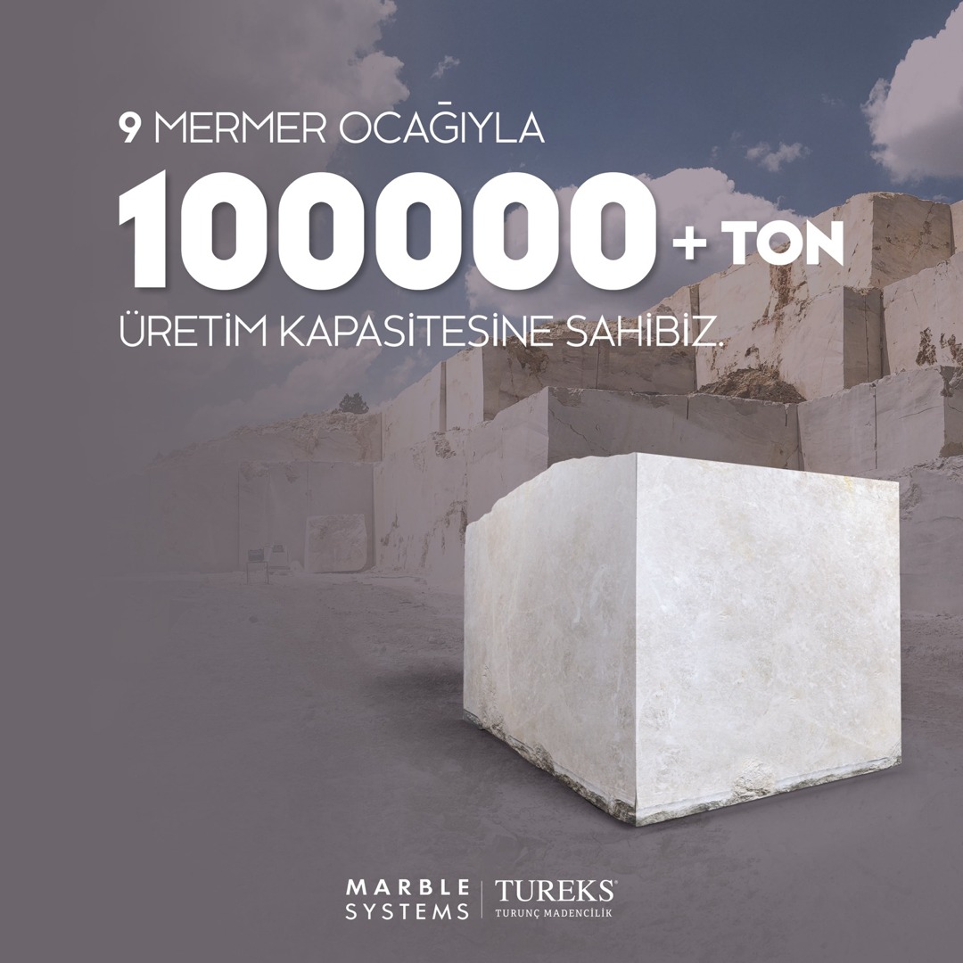 Tureks Turunç Madencilik olarak 9 farklı mermer ocağıyla 100 bin tondan fazla üretim kapasitesine sahibiz!

Dünyaya anadolunun doğal zenginliği olan mermeri tanıtıyoruz!

marblesystemstureks.com.tr
#MarbleSystems #TureksTuruncMadencilik #DoğalTaş #Mermer #Tureks