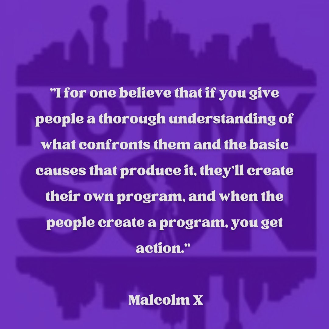 #community #notmysondfw #notmyson #blacklivesmatter #blackexcellence #mondaymotivation #southdallas #dallastx #oakcliff #malcomx #civilrights