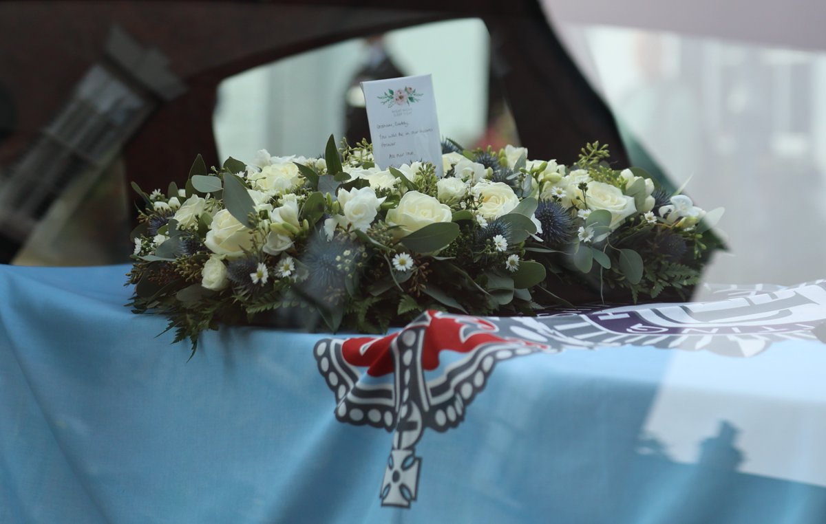 nottspolice's tweet photo. The funeral service for Sergeant Graham Saville, the Nottinghamshire officer who died in the line of duty, was held this afternoon.

Hundreds of friends and colleagues joined Graham’s family to remember the fallen officer, who died on 29 August.

https://t.co/e7KAL82Lbf https://t.co/6qiEtMVrgt