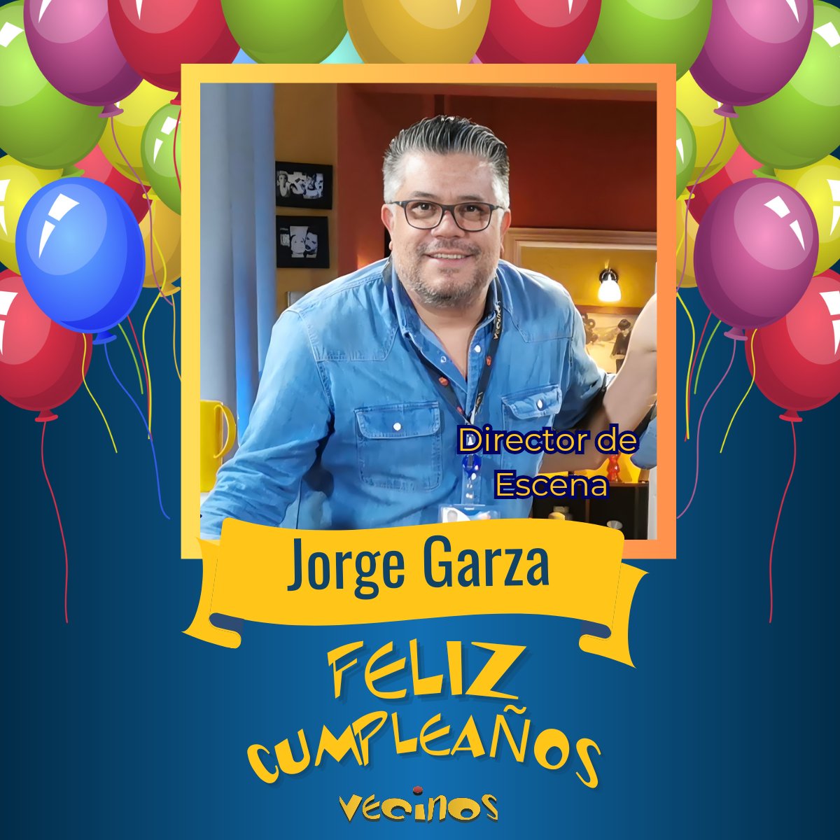Hoy celebramos el cumpleaños de nuestro #DirectorDeEscena #JorgeGarza  ¡Felicidades! 

Qué cumpleañero, qué onomástico 🎂🥳