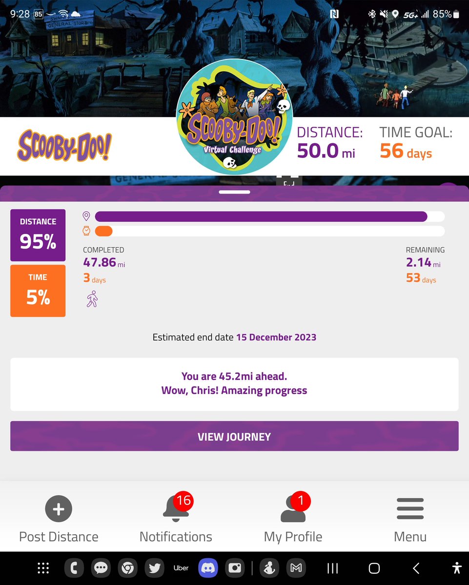 jester1147's tweet photo. So only using walking times here in Vegas for TwitchCon, ive been doing the Scooby Doo challenge for @getTheConqueror!

Its a 50 mile challenge, and I will officially conquer it today! 

#StepItOut #ThereIsNoQuit https://t.co/pUl5UhXW4X