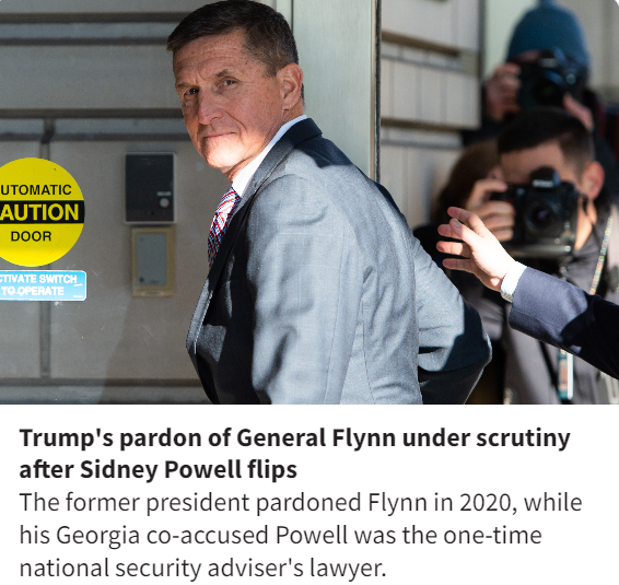 In 2020, we filed a motion to challenge the former president's pardon of Michael Flynn as self-dealing and unconstitutional. Prosecutors must look into the extent to which Trump's grant of clemency was made for his own narrow self-interest. ow.ly/ctV950PZNLR