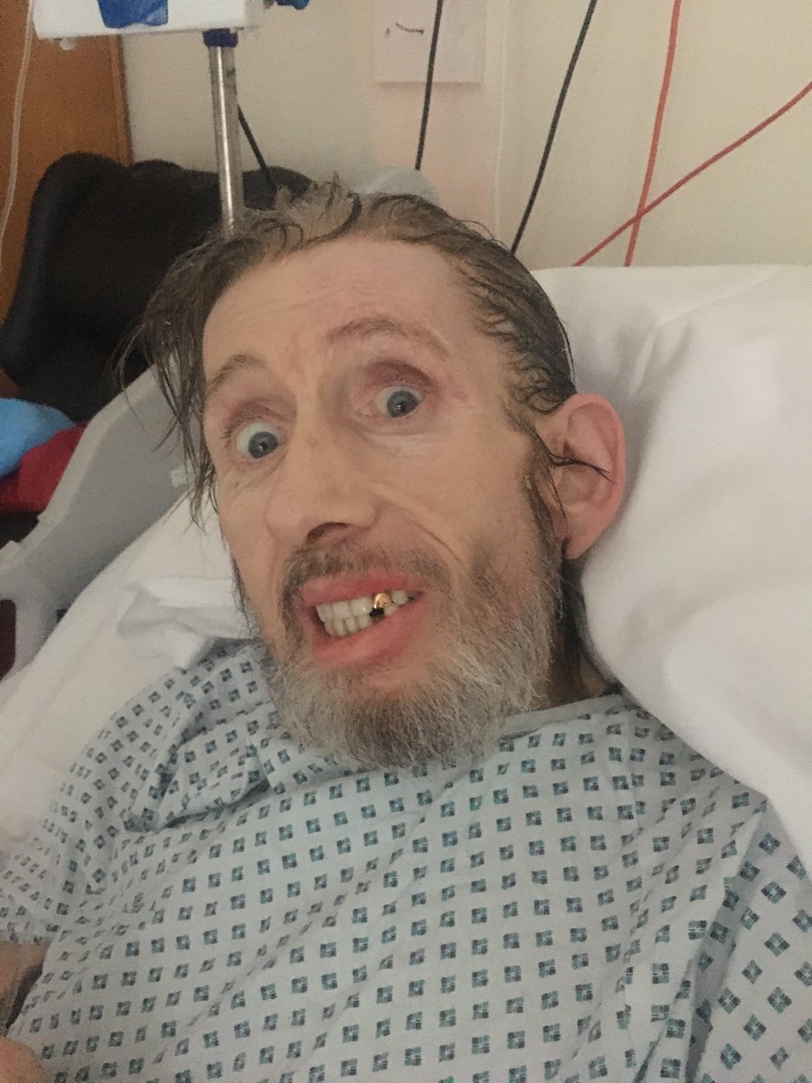 Victoriamary's tweet image. Shane says thank you for your lovely messages and prayers!!! ⁦@ShaneMacGowan⁩ ⁦@poguesofficial⁩