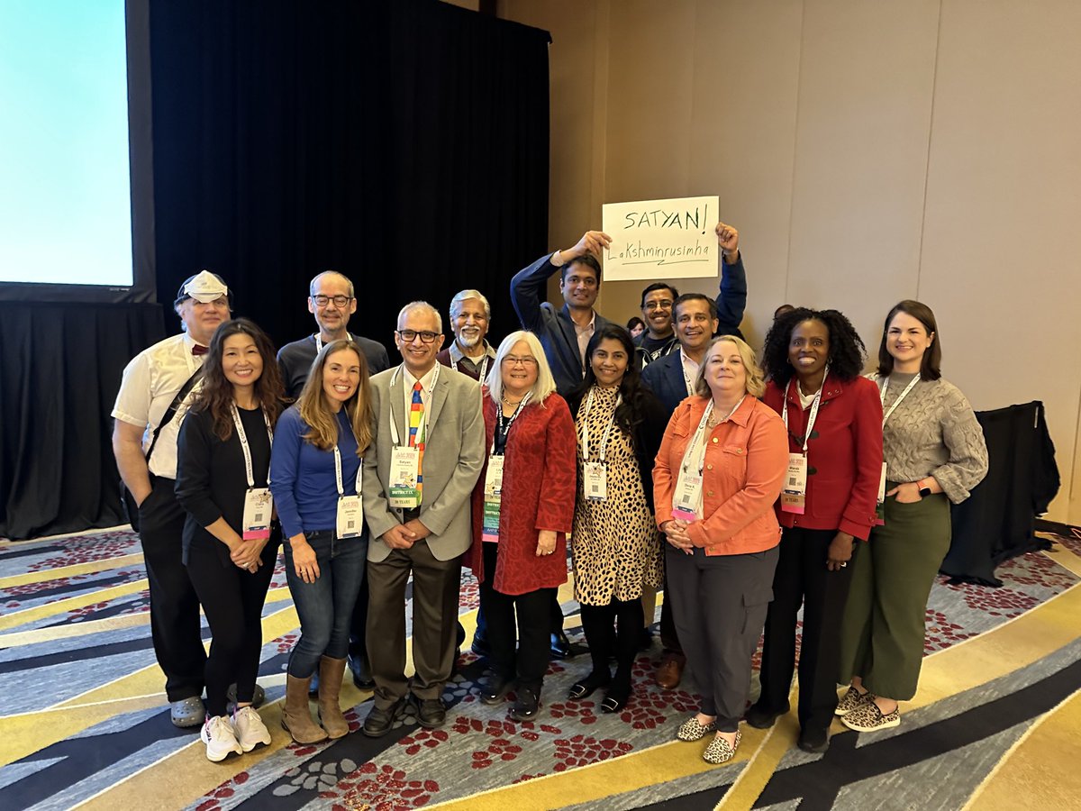 Lilylouuuuu's tweet photo. We are so very proud of our colleague, teacher, role model and friend @neosatyan as he receives the prestigious and well deserved Education Award at #AAPExperience. @AAPneonatal https://t.co/OCPjZYkYw9