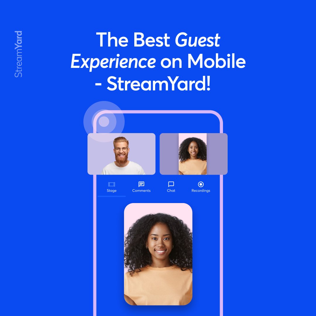Exciting News! 📣 The StreamYard Guest app has arrived on the apple app store! 🚀 Get the native app on the App Store here: apps.apple.com/pl/app/streamy… 💥 Hosts can easily invite guests to join their studio, and guests can hop on board from their browser or using this new app.
