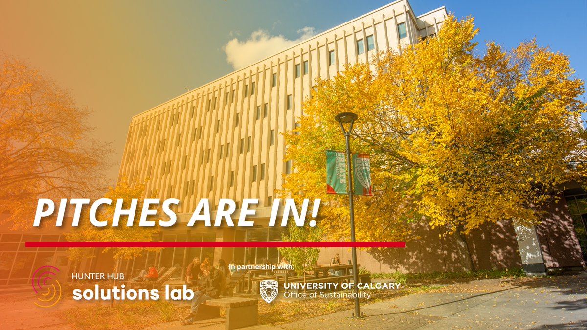 Pitches for the Hunter Hub Solutions Lab: Sustainable Campus have been submitted! 🎉 We are looking forward to viewing the innovative ideas proposed by our participants. Thank you, and best of luck from the Hunter Hub, Office of Sustainability and @ExpVenturesCan!