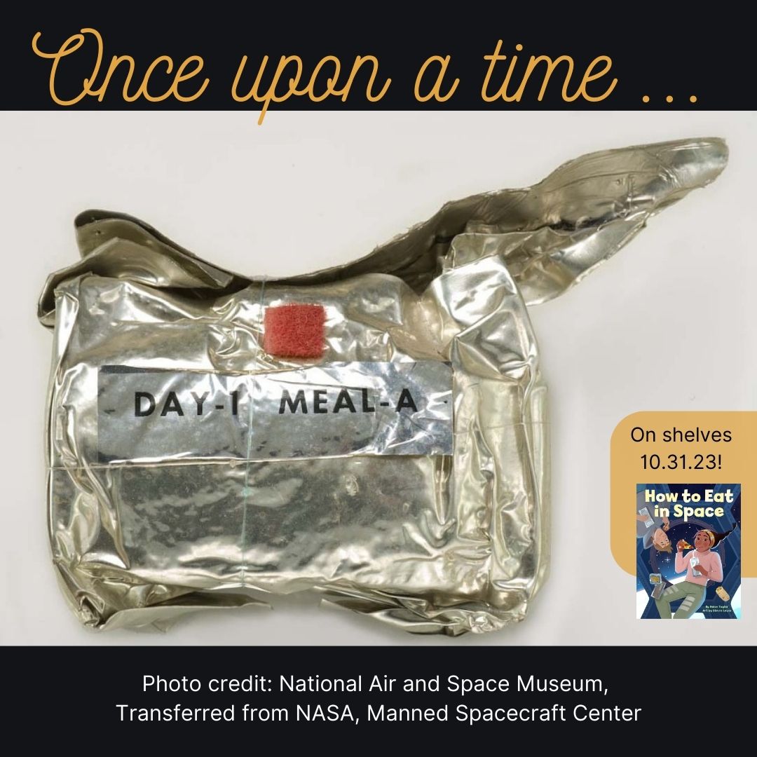 heyhelentaylor's tweet image. In the Apollo era, NASA bundled specific items into meal packages, to be rehydrated before eating/drinking. Nowadays, astronauts have more freedom to choose what they want to eat for a given meal. T minus 8 days &apos;til #howtoeatinspace launches! #spacefood #sciencerocks #stembooks