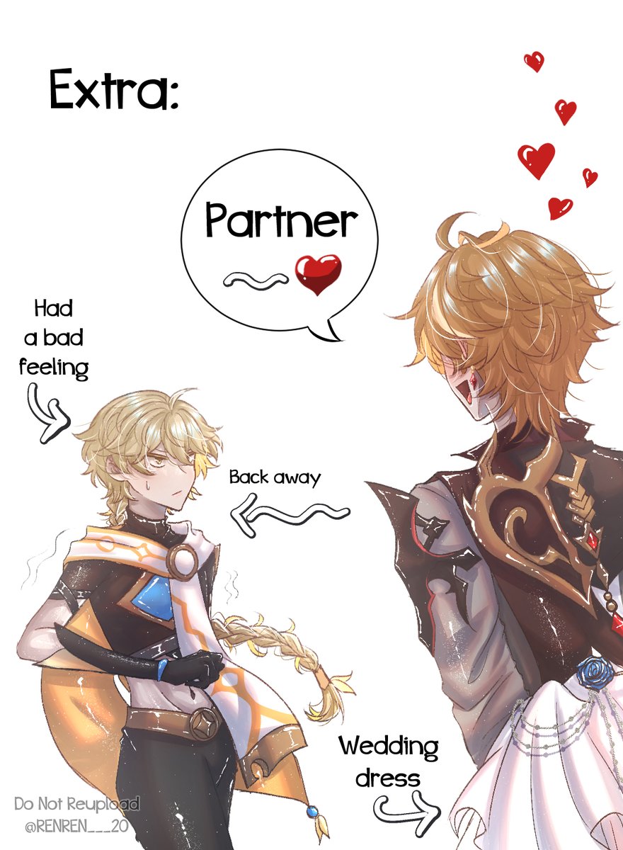 Happy wedding  Childe x Aether  #genshinimpact