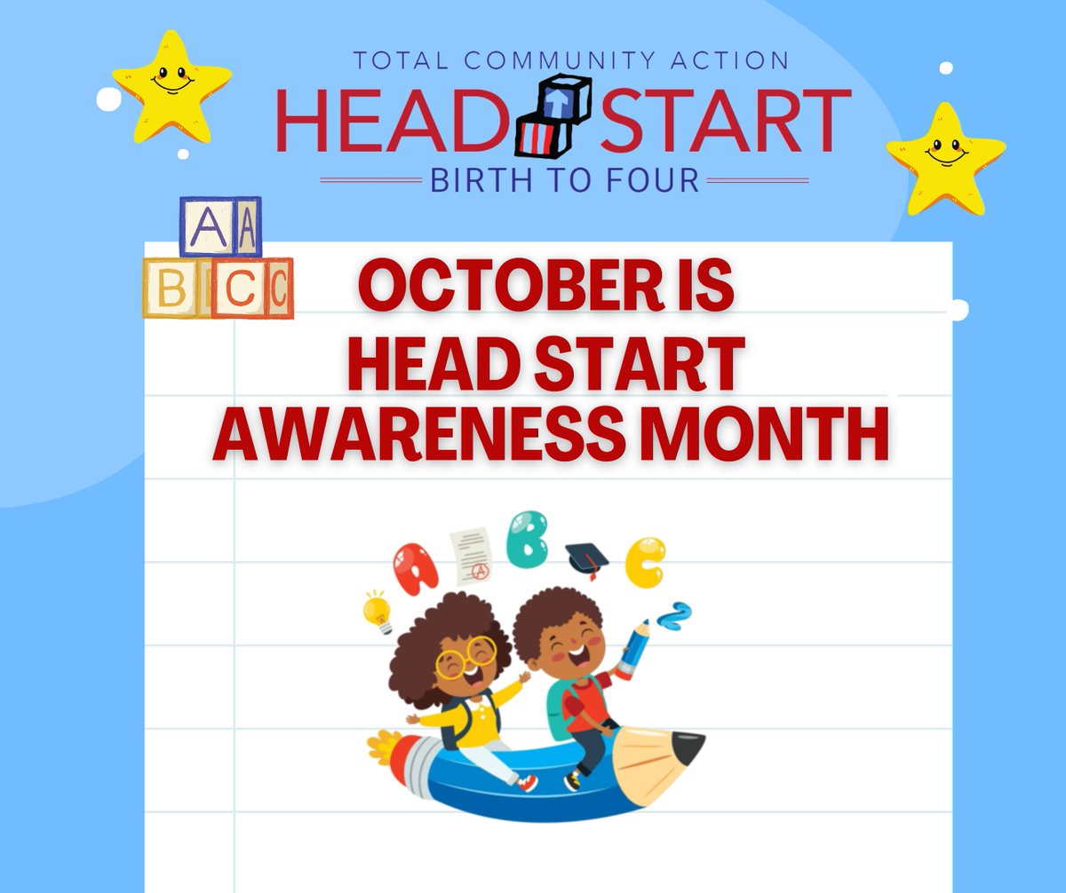 Head Start programs empower both children and families by delivering essential support in early learning, health, and family well-being. Throughout October, join us in celebrating the past, present, and future of the Head Start program!
#HeadStartAwarenessMonth
#CelebratingHSAM