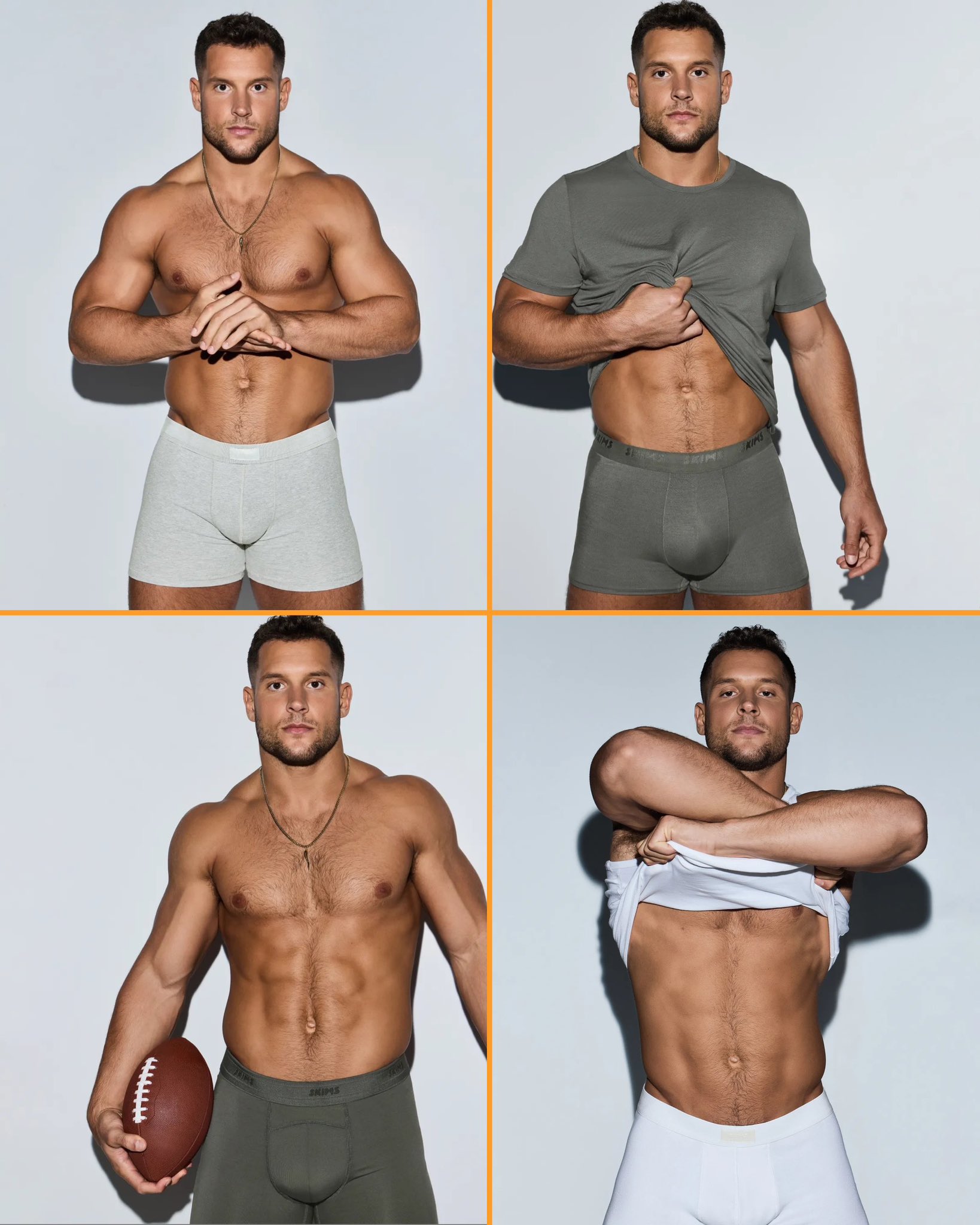 Kim Kardashian launches Skims underwear for men with campaign starring Nick  Bosa, Neymar