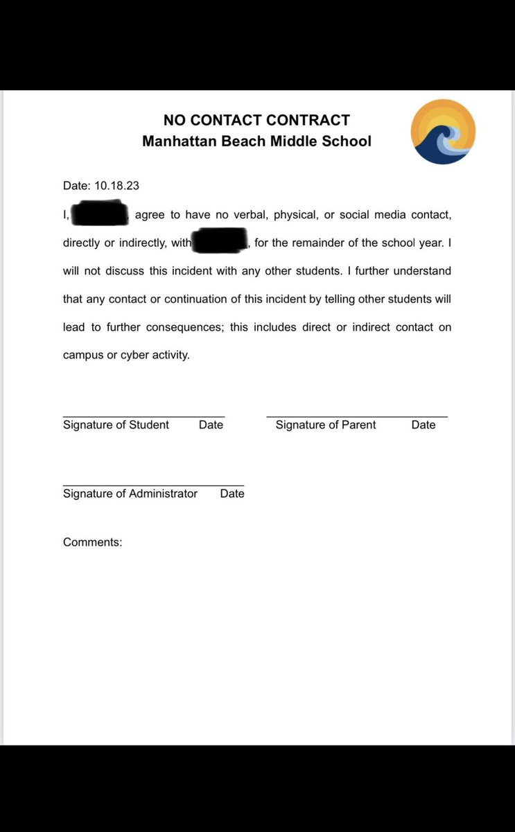 libsoftiktok's tweet photo. SCOOP: School makes Jewish students sign gag order after being attacked

Jewish middle schoolers at @MBUSDnews were reportedly attacked by other students after Hamas attacks on Israel. Some students allegedly said “revenge is beautiful” and “all Jews should be killed.”

The school investigated and concluded that it wasn’t hate speech, the perpetrators received no punishment, and the school made the victims sign a gag order to not discuss the incident.

Since the school doesn’t want anyone discussing it, definitely don’t share this or tag them!