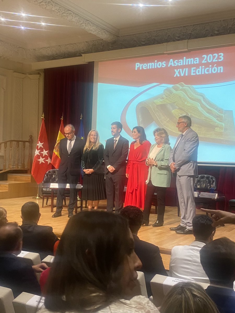 Hoy estamos en los Premios 2023 de <a href="/Asalma_Madrid/">Asalma</a> Asociación de la que nuestra socia <a href="/AnaIsaGarciaCar/">Ana Isabel García Carrascal</a> es su Presidenta