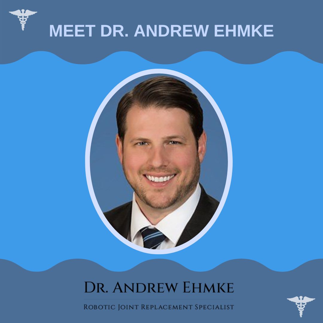 Meet Dr. Andrew Ehmke!✨ With cutting-edge surgical techniques like robotic-assisted joint replacement, he's redefining orthopedic care. Explore a world of #minimallyinvasive solutions for joint pain with Dr. Ehmke! #DrAndrewEhmke #3Dprinting #roboticjointreplacement