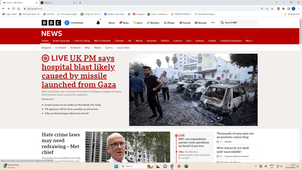 redwater1's tweet photo. So, despite the convincing evidence offered by @Channel4News that the missile was not fired from Gaza, Sunak is going with the Israeli/American narrative.
I suspect all further scrutiny contradicting British intelligence will be closed down.
The world we live in. https://t.co/8YHnpdpvTE