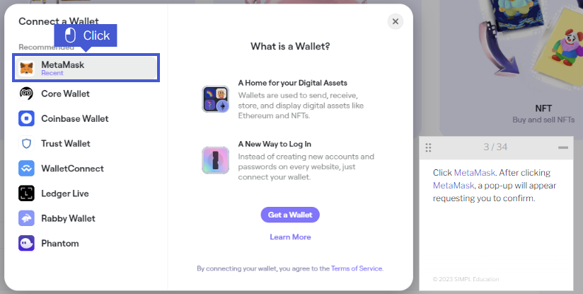 EducationSimpl's tweet image. Crypto Education doesn't need to be hard. 

From connecting your wallet to swapping your first tokens, we help you every step of the way!

SIMPL changes the game. 🎓