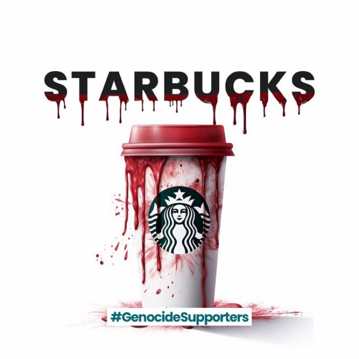 If you don't drink Starbucks, you won't die. But if you do, Palestinian children will die. 

#GenocideSupporters