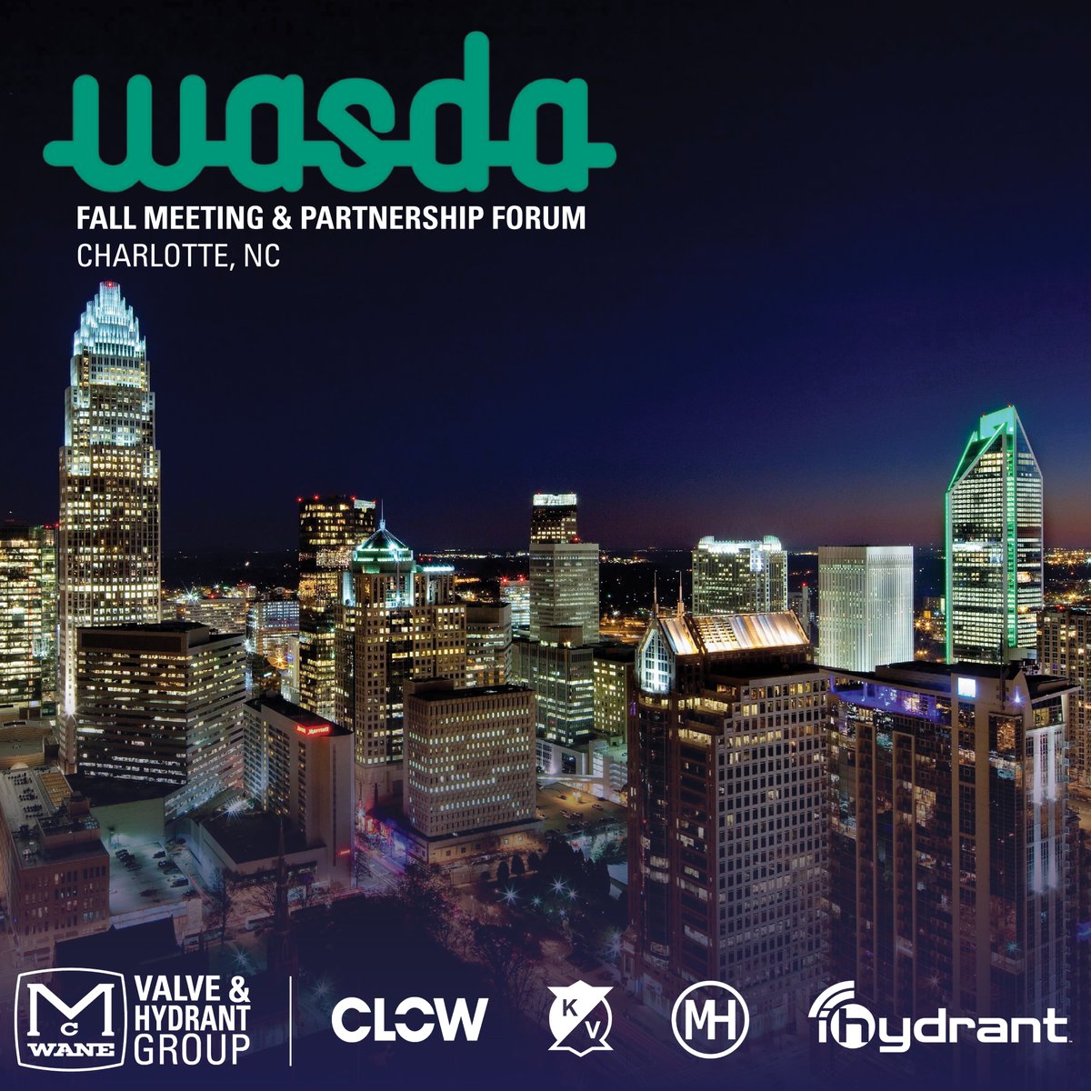 KennedyValve's tweet photo. We are looking forward to a great week in Charlotte with the @joinWASDA!

Find more information on the event here:
https://t.co/ssrbRDUfjX https://t.co/0rX3qHNDiP