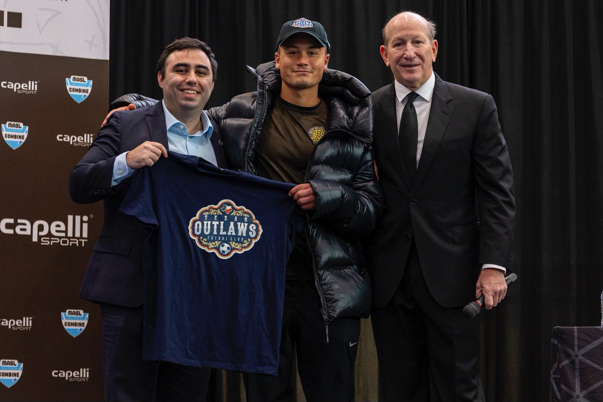 Welcome to the Outlaws, Marco Jacques! 🤠

Jacques is a midfielder from San Francisco, California! 

#WeAreTexas #TexasOutlaws #MASL #soccer #futbol #combine #draft <a href="/BradNamdar/">Brad Namdar</a>