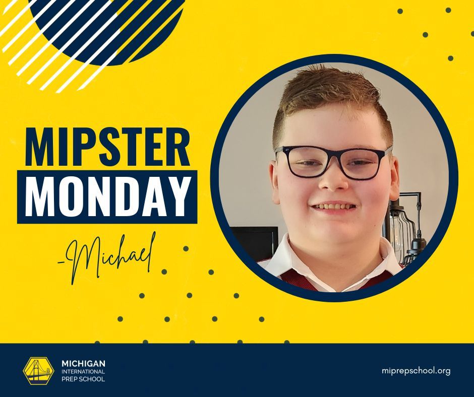 miprepschool's tweet photo. Michael  has been with MIPS since the fall of 2018, and is currently in 7th grade. He’s a kind, enthusiastic student who is very involved in our school community. Michael enjoys art, music, playing baseball, as well as gaming. His favorite school subjects are math and theatre. https://t.co/uc2VktLm9z
