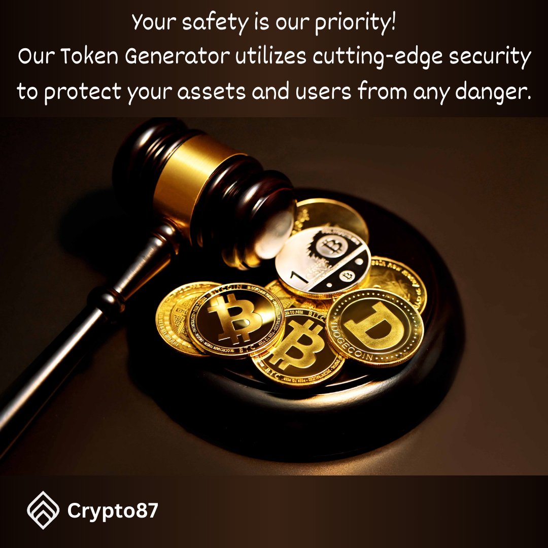 🔒Security is non-negotiable! Our Token Generator employs advanced security measures to safeguard your tokens and users from potential threats. Trust is the cornerstone of our service. 🔐#SecurityMatters #Crypto