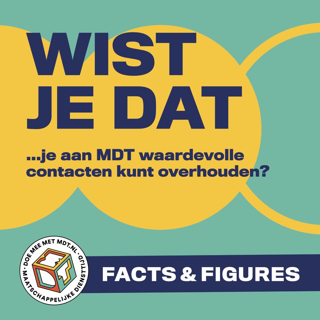 Maar liefst de helft van de jongeren geeft aan waardevolle contacten over te houden aan #MDT die ze later ook nog helpen, bijvoorbeeld met hun studiekeuze, een baan of ander vrijwilligerswerk. Lees meer op doemeemetmdt.nl