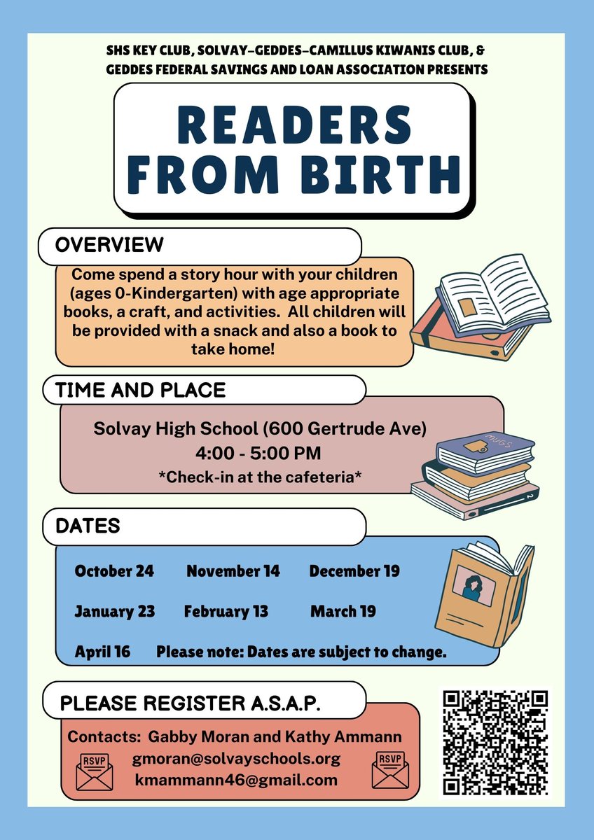 Readers from Birth story hour! Download flyer at solvayschools.org/districtpage.c…