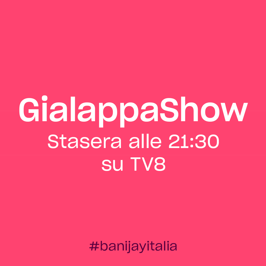 BanijayItalia's tweet photo. La settimana inizia al meglio con il #GialappaShow!🕺🏻 Ci saranno tantissime e nuovissime le gag ma non solo: @francescacheeks si esibirà sul palco, mentre accanto al Mago Forest ci sarà Ivana Mrazova!
Non perdetevi il #GialappaShow alle 21:30 su @tv8it 📺 Una prod. #banijayitalia https://t.co/ojk5NeizB7
