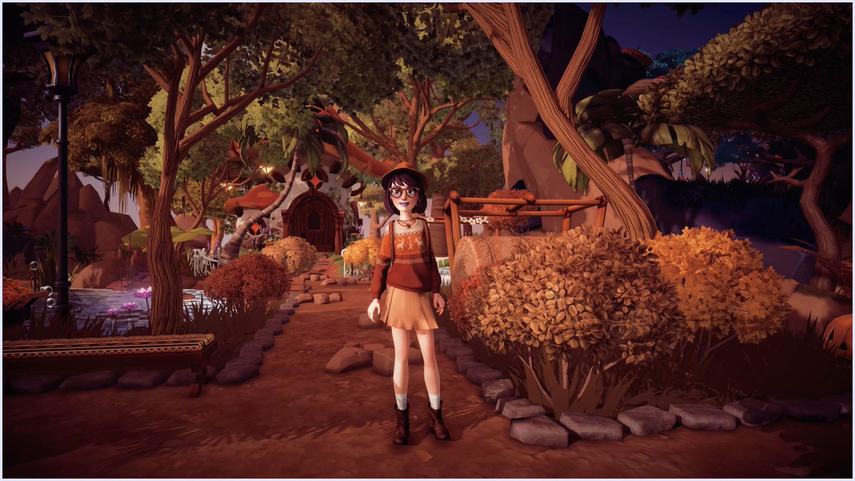 BlueBug89's tweet image. Autumn vibes in the sunlit plateau with the new mushroom house 😍🎃 #disneydreamlightvalley #dlv #AutumnVibes #Autumn @DisneyDLV