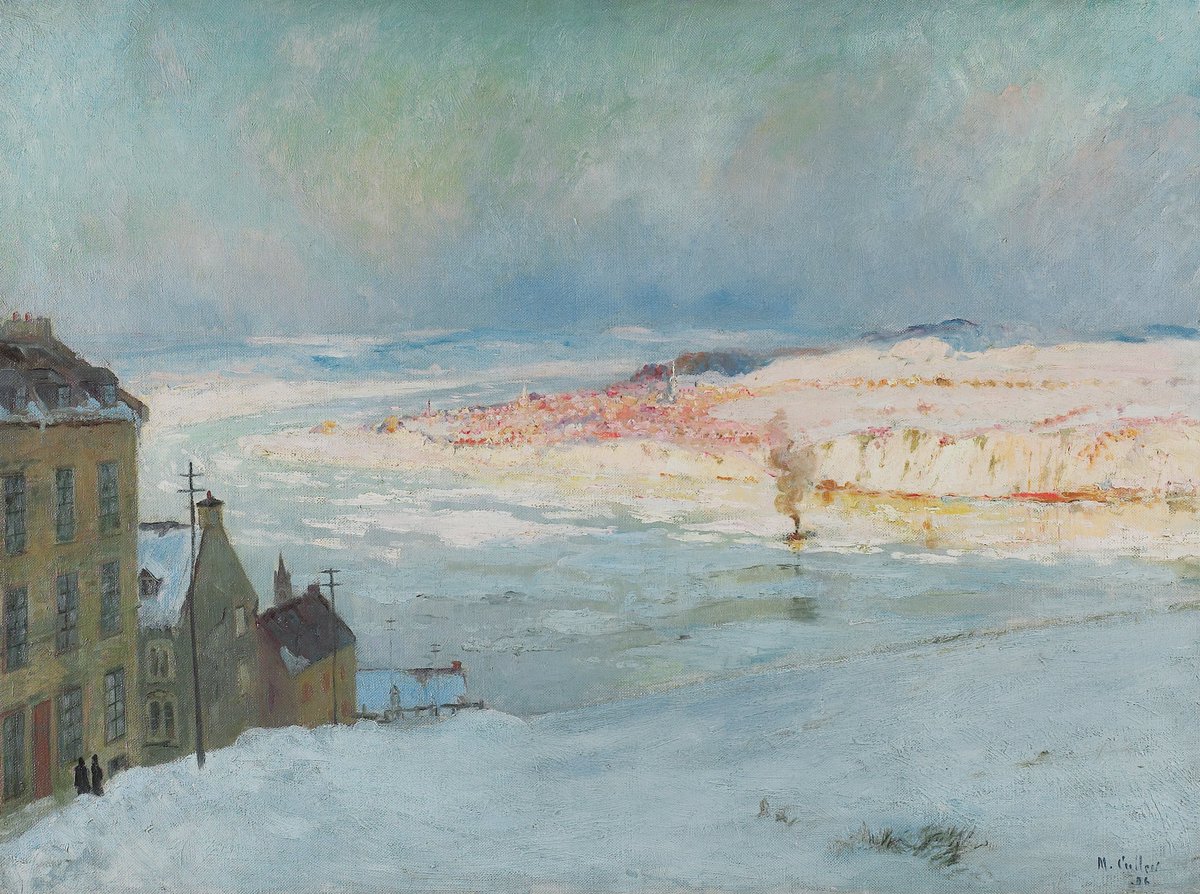 Levis from Quebec by Maurice Cullen, 1906.
#canada #canadianlandscape #mauricecullen