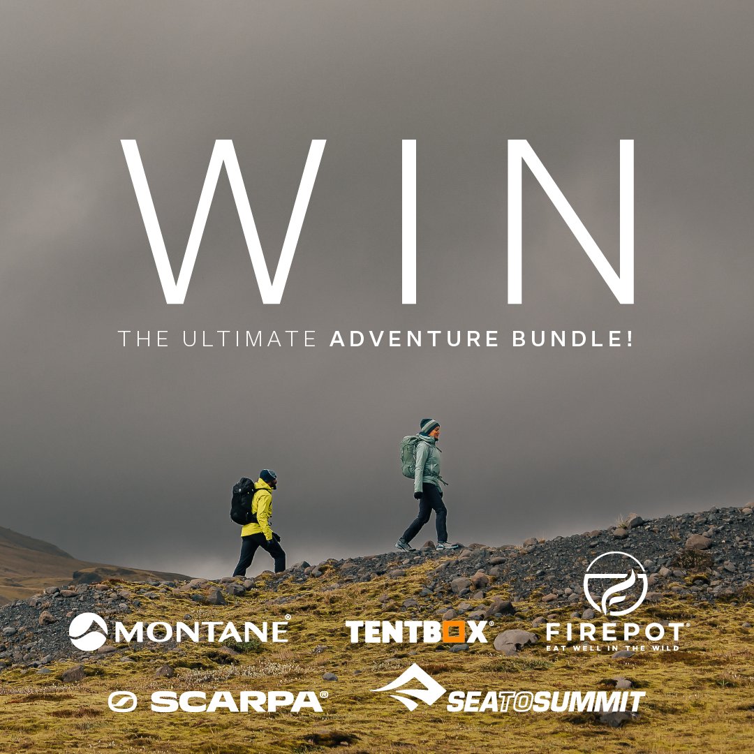 WIN THE ULTIMATE ADVENTURE BUNDLE! 😀 
On the countdown to the Kendal Mountain Festival, we’re giving you the chance to WIN the ultimate adventure bundle worth over £1500!
  
Follow the link to enter bit.ly/3S3liP1
 
T&amp;Cs apply. UK Competition Only. Good luck! 🍀