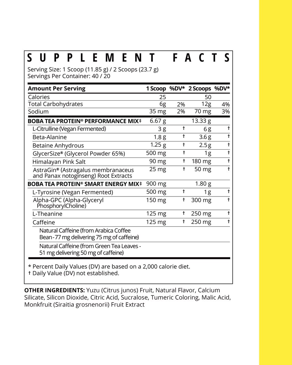 🍋 GIVEAWAY 🍋
Cit-rus got real. Our NEW Yuzu Pre-Workout has arrived in the Boba-verse and tastes as delicious as ever. 

Want to win a $50 gift card to use this Saturday?
👉 Follow us
❤️ Like this post
🔁 Repost

Official Launch Date 🚀 
Saturday, 10.28.23 • 10am PT • 12pm CT
