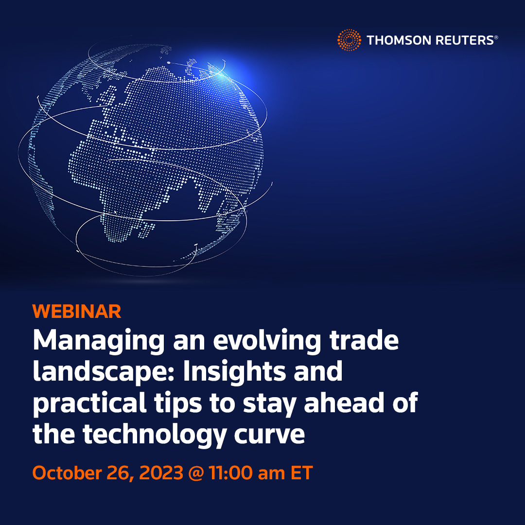 yourONESOURCE's tweet photo. Join our webinar, where experts will delve into the top findings from the 2023 Corporate Global Trade Survey Report. Gain practical advice on how trade compliance departments can navigate these turbulent times using the right technology. Register today: https://t.co/KOszo5cWmv https://t.co/4LqOUWovHa