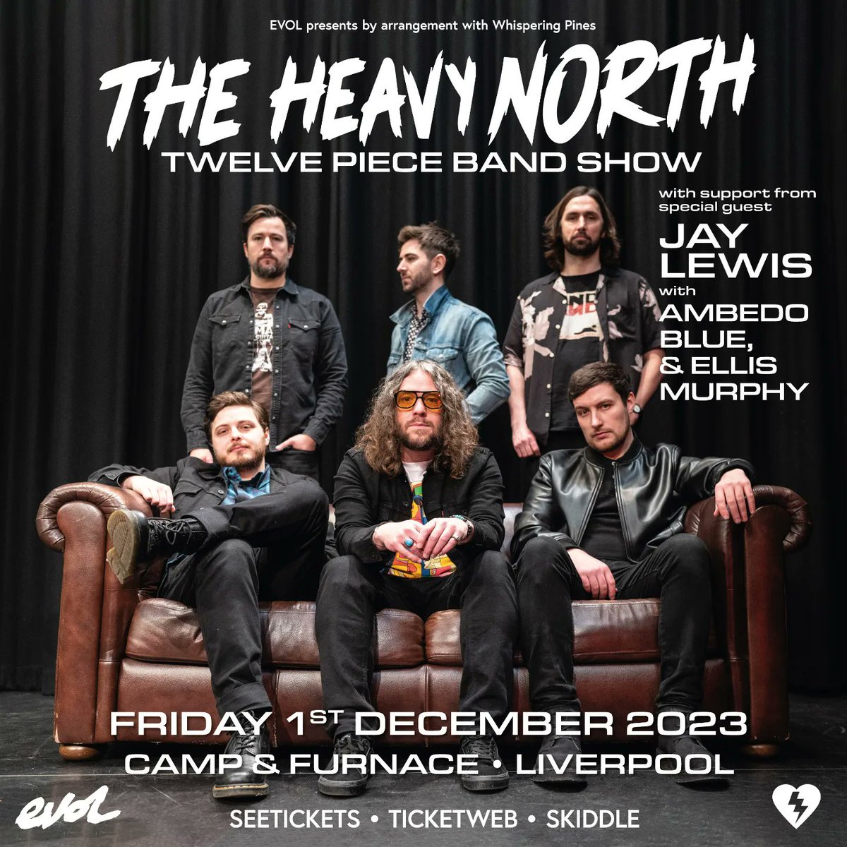 ***ANNOUNCEMENT*** Delighted to unveil the full bill for @theheavynorth's 12 piece band #DeltaShakedown show Friday December 1st @CampandFurnace where they will be joined by special guest @JamesJayLewis along with @Ambedo_Blue and @ellismurphy04. Big. TIX: seetickets.com/event/the-heav…