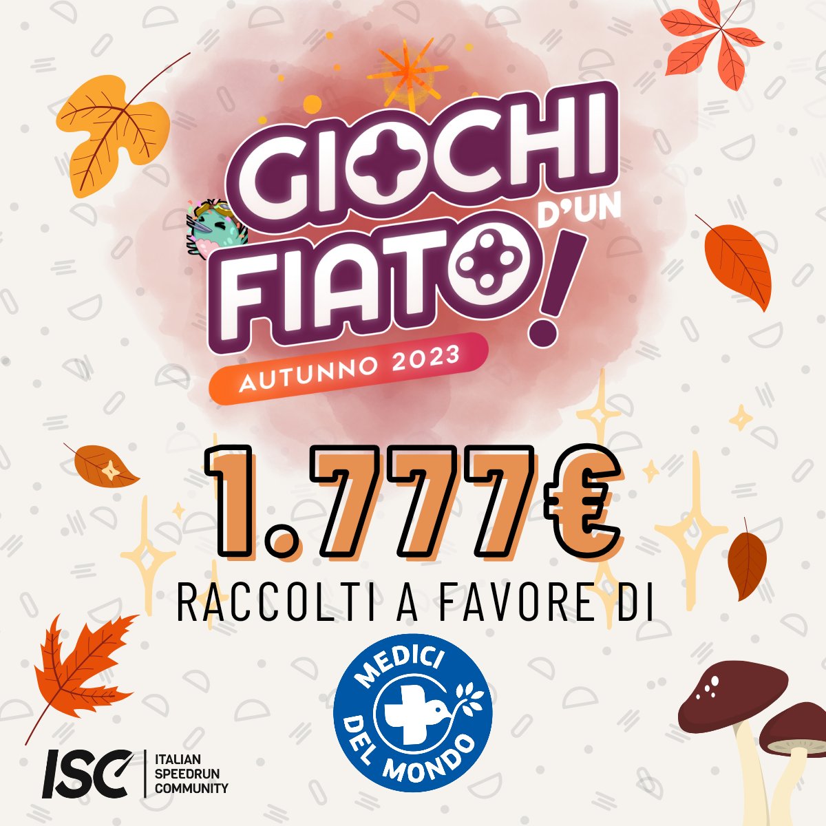SpeedrunItalia's tweet photo. 💙  Grazie alla nostra incredibile community, abbiamo donato ben 1777 euro a @MdM_Ita, superando l'importo raccolto nella scorsa edizione autunnale. 

Grazie a tutti coloro che hanno reso possibile questo risultato partecipando a questo incredibile evento. https://t.co/YZ7HHJcGNT