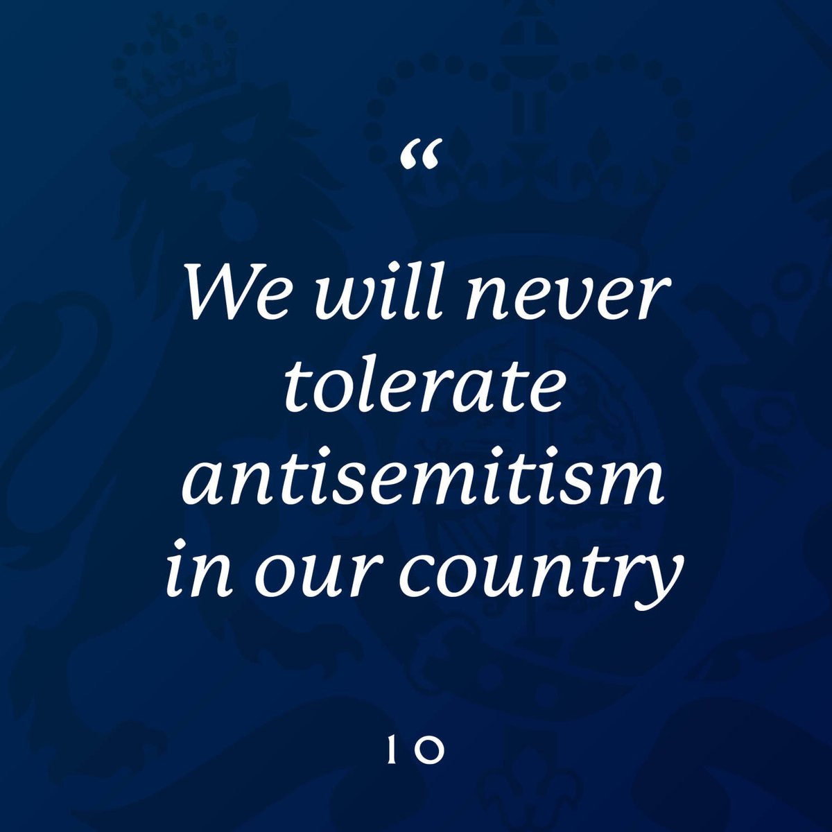 This weekend we saw hate on our streets.

Calls for Jihad are not only a threat to the Jewish community, but to our democratic values.

We will never tolerate antisemitism in our country.

And we expect the police to take all necessary action to tackle extremism head on.