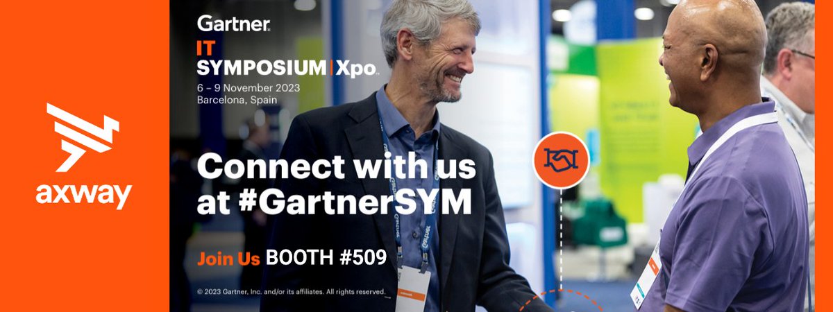 We are delighted to announce that Axway will be Platinum Sponsor at #GartnerSYMP in Barcelona! Don’t miss the chance to gain valuable insights from Axway customer @Bosch_Digital on shaping the future and transforming their IT landscape at Bosch.  See you at booth 509!