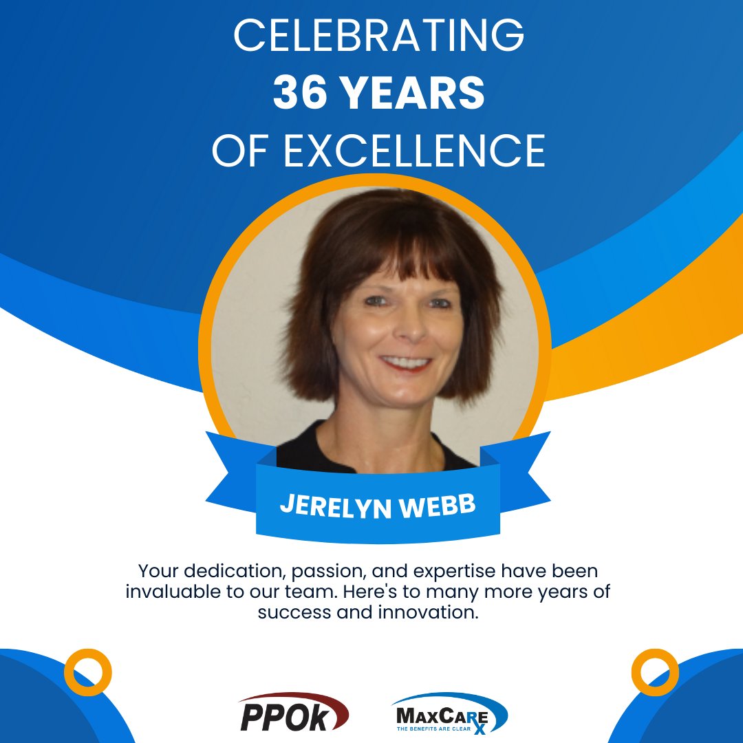 🎉 Celebrating 36 incredible years with Jerelyn Webb!🌟 

Your dedication, passion, and hard work have been the driving force behind our success. Here's to many more years of making a positive impact together! 🥂  #Anniversary #Teamwork #Milestone