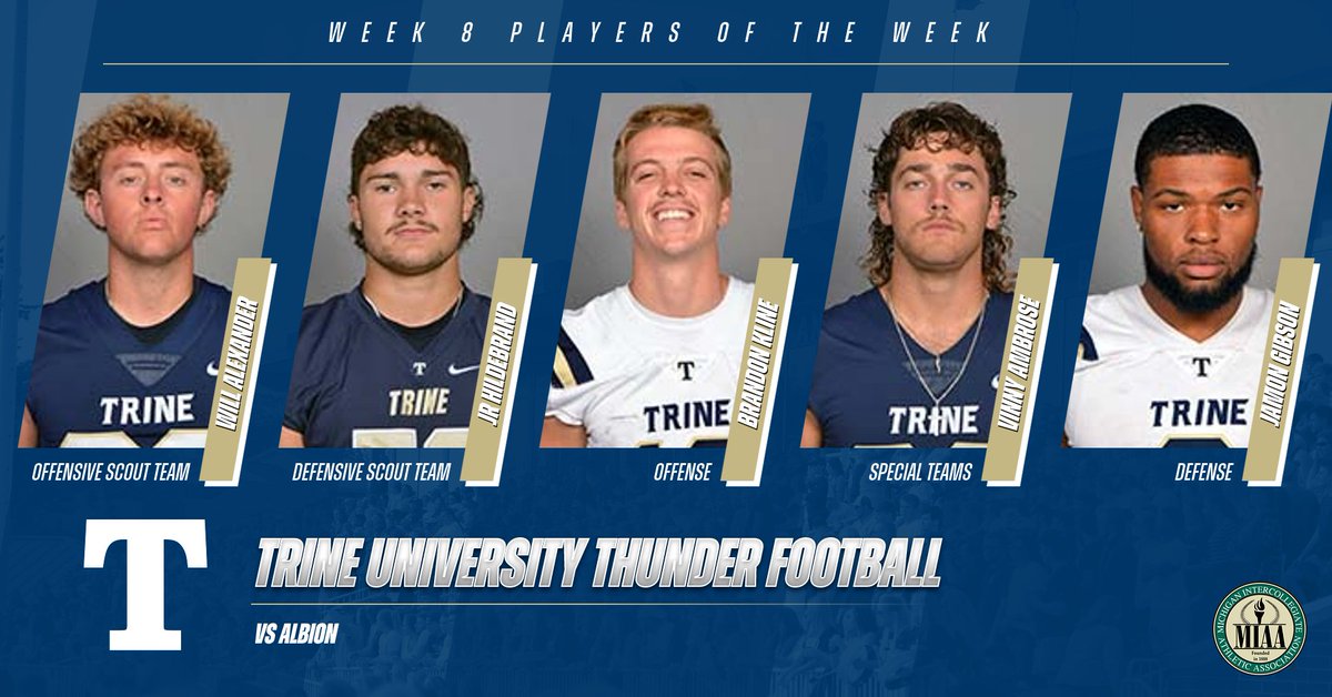 Our Week 8 Players of the Week
vs Albion
#GoThunder