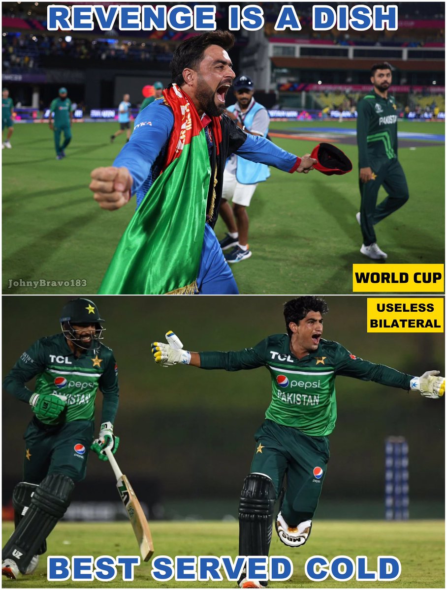 Congratulations Afghanistan 🇦🇫

Sweet Revenge 🔥

#AFGvsPAK | #CWC22