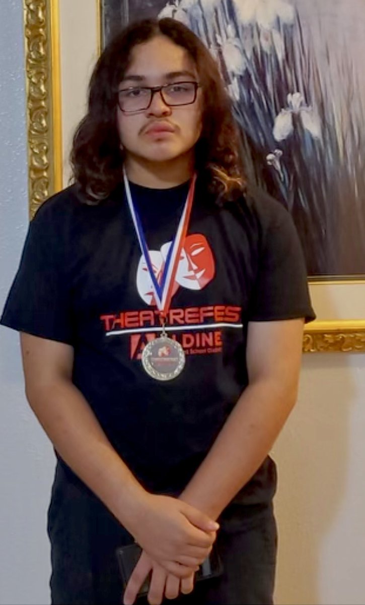 Eisenhower Theatre (@iketheatre4588) on Twitter photo 🌟Let's give a round of applause to Miguel Ramos for his fantastic achievements at at Aldine Theatre Fest🏆 Miguel placed 3rd in the solo musical & an impressive 4th place in the overall musical category Keep reaching for the stars! 🎶 <a href="/Ike9_AISD/">Eisenhower 9 College Prep</a> <a href="/Darrell88Ross/">Darrell Ross</a> <a href="/aldinefinearts/">Aldine ISD Performing Arts</a> 🌟Let's give a round of applause to Miguel Ramos for his fantastic achievements at at Aldine Theatre Fest🏆 Miguel placed 3rd in the solo musical & an impressive 4th place in the overall musical category Keep reaching for the stars! 🎶 <a href="/Ike9_AISD/">Eisenhower 9 College Prep</a> <a href="/Darrell88Ross/">Darrell Ross</a> <a href="/aldinefinearts/">Aldine ISD Performing Arts</a>