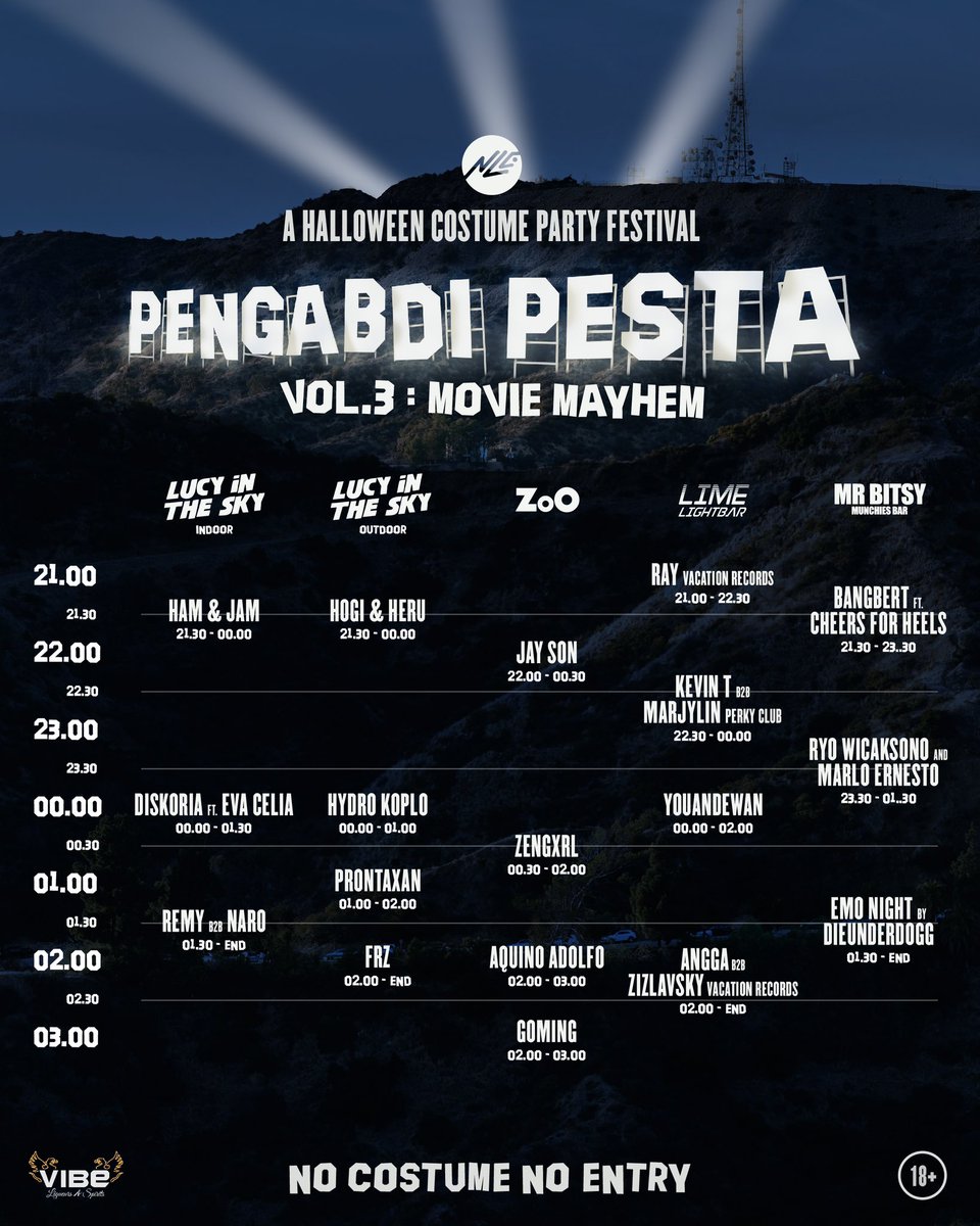 newlive_ent's tweet photo. #PengabdiPesta Vol.3 #rundown #newliveentertainment 

Get your tickets now!: https://t.co/c5faVhwXnc https://t.co/RtI5Y9LGG0