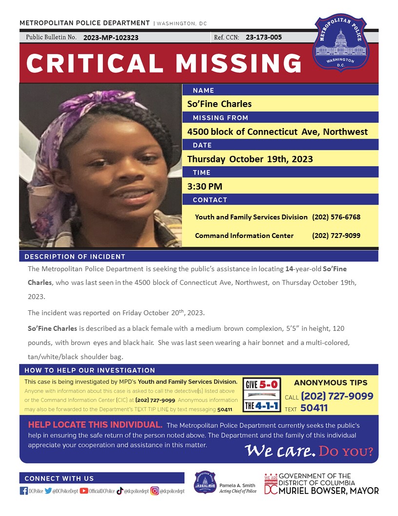DC Police Department tweet media