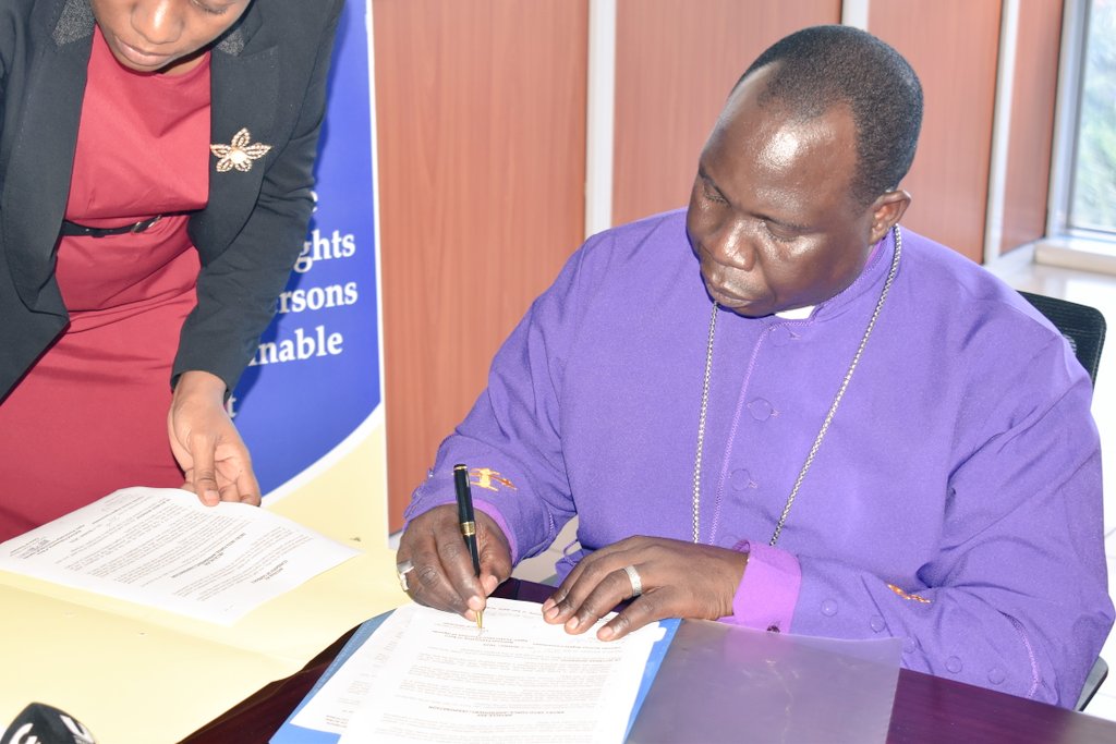 UHRC_UGANDA's tweet photo. We are glad to have hosted the Archbishop of the National Fellowship of Born-Again Pentecostal Churches @nfbpc today. Our @ChairpersonUhrc Hon. Mariam Wangadya together with the NFBPC General Overseer Archbishop Moses Odongo also signed a Memorandum of Understanding (MoU) on behalf of their respective institution to collaborate in the protection and promotion of human rights. This was a follow up meeting to an earlier one in which the NFBPC engaged us about our findings in Chapter 6 of the 25th Annual Report on religious freedoms. https://t.co/b8Sv2wrv9q
@ckaheru @BKamadi @SimeoNsubuga @lo_apitta @shifrahl @RSsekindi @RoseMKemi @amayoroseline2 @PNyarugoye