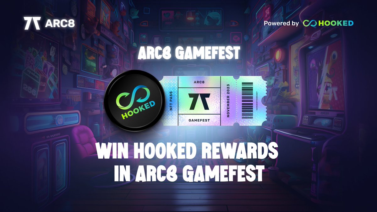 👾 Arc8 by GAMEE (@arc8app) on Twitter photo Arc8 GameFest Premium Partner (1/3) 🎮
Introducing <a href="/HookedProtocol/">Hooked Protocol🪝</a> 🎉
Surprise at the bottom of this thread 🧵 Arc8 GameFest Premium Partner (1/3) 🎮
Introducing <a href="/HookedProtocol/">Hooked Protocol🪝</a> 🎉
Surprise at the bottom of this thread 🧵