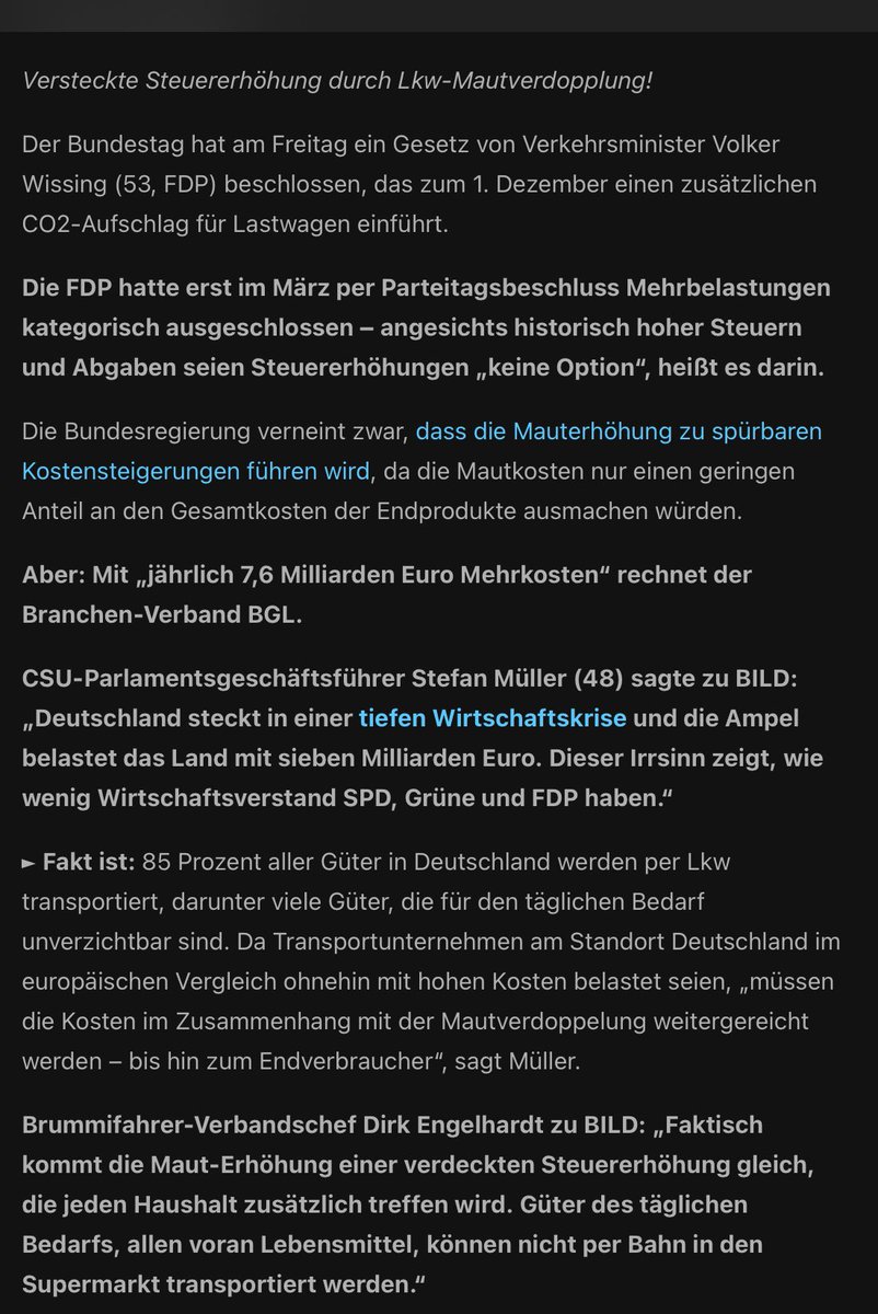 Nov4th2021's tweet photo. „Neue Abgabe ab 1. Dezember:
FDP bricht noch ein Wahlversprechen“
Durch diese verdeckte Steuererhöhung..die auf die Kosten von Verbraucher umgelegt wird..werden viele Leute noch mehr sparen ->weniger Konsum ->weniger Steuereinnahmen ->weitere Gefährdung der Wirtschaft. #FDPfail https://t.co/8tM6U7UhjL