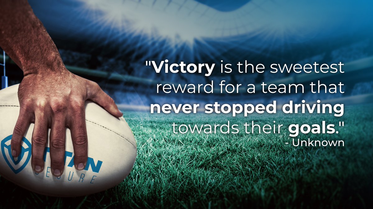 Titan_Secure's tweet photo. Monday Motivation! Our Springboks showed persistence and never gave up. 🏉💪 Victory is possible even in the last minutes. We share their passion and resilience as we work to protect you with our vehicle anti-theft system. Let's all be inspired! Go Bokke, Go South Africa! #MondayMotivation